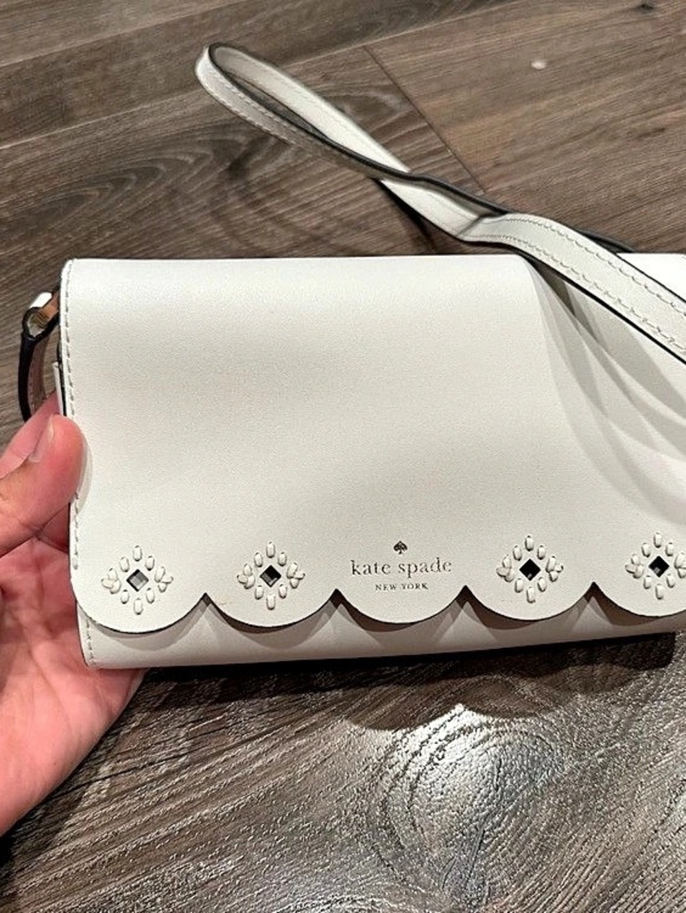 Kate Spade Magnolia Street Izabella Crossbody White & Brown